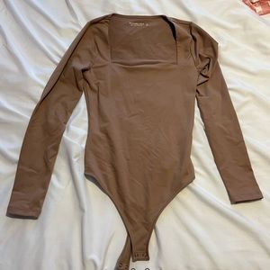 Tan Abercrombie bodysuit